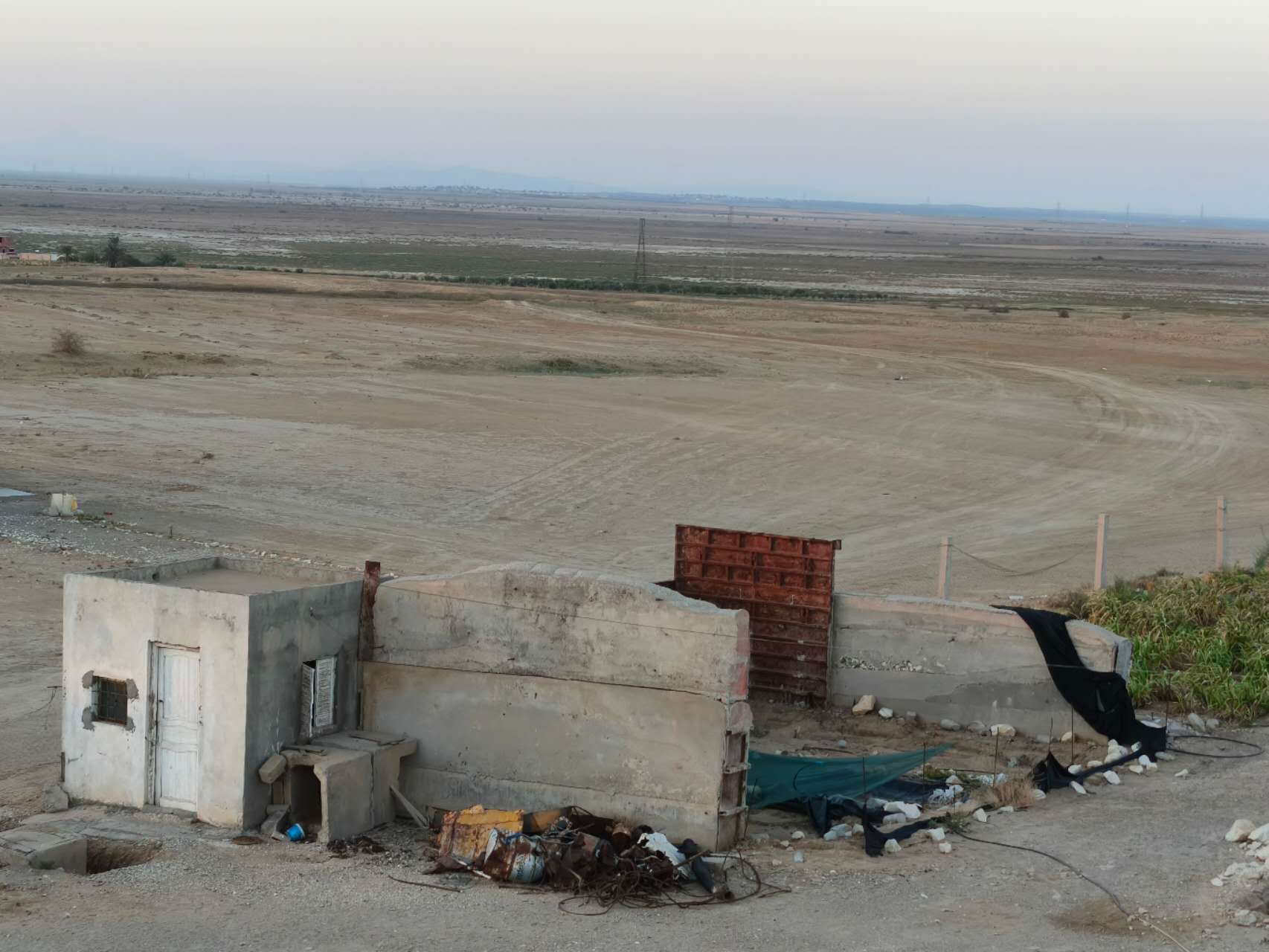 Wide view of the 1-hectare property