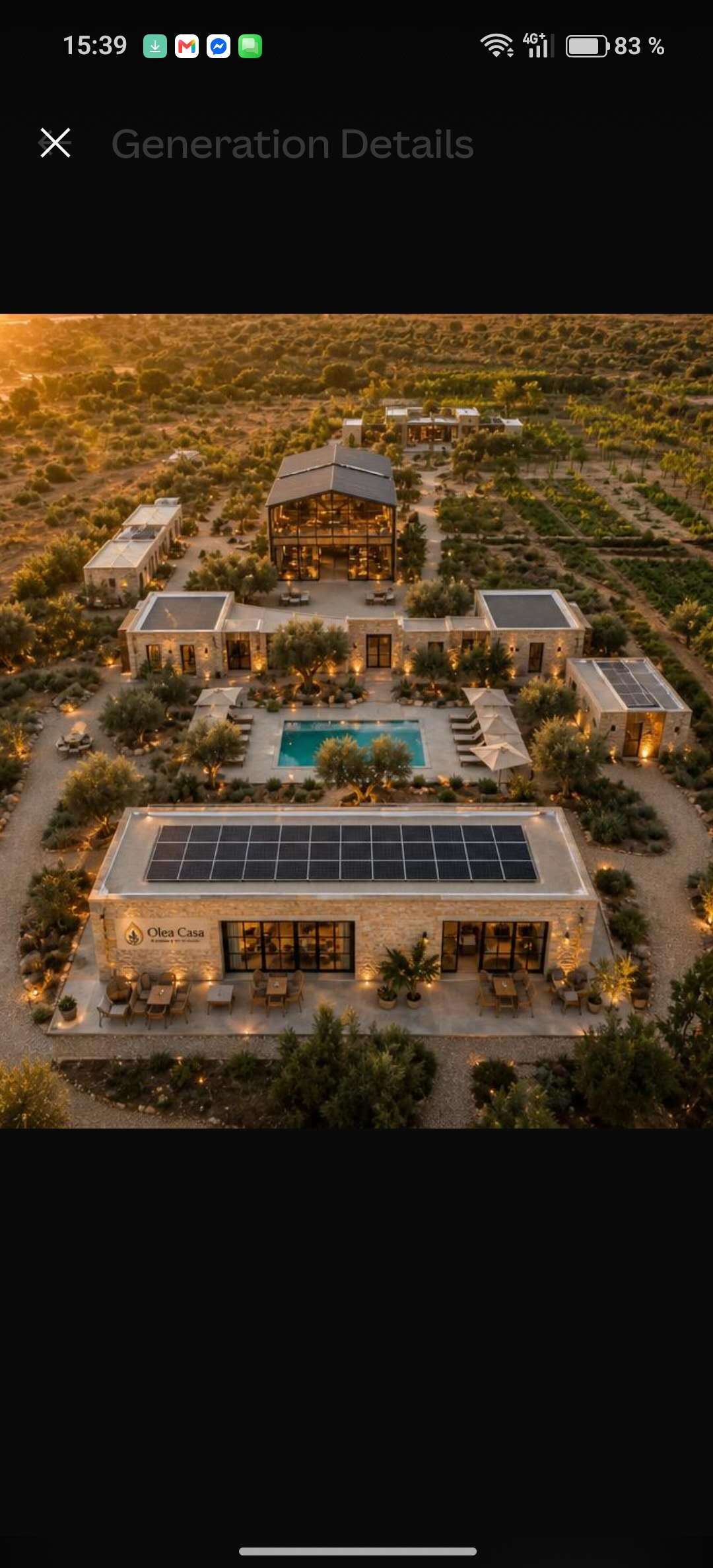 OLEA CASA future eco-lodge day view - architectural render
